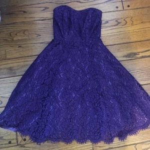 SOPRANO Deep Purple Strapless Dress